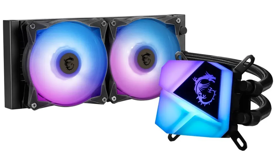 OPRAVENÉ - MSI vodní chladič CPU MAG CORELIQUID C240/ 2x ARGB 120 mm fan / podpora LGA1700