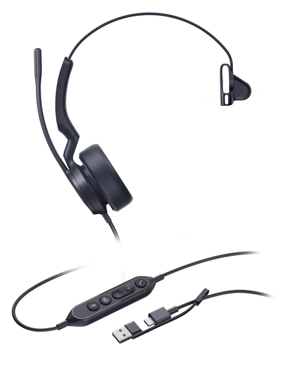 Yealink UH44 Mono Teams USB-C/A náhlavní souprava
