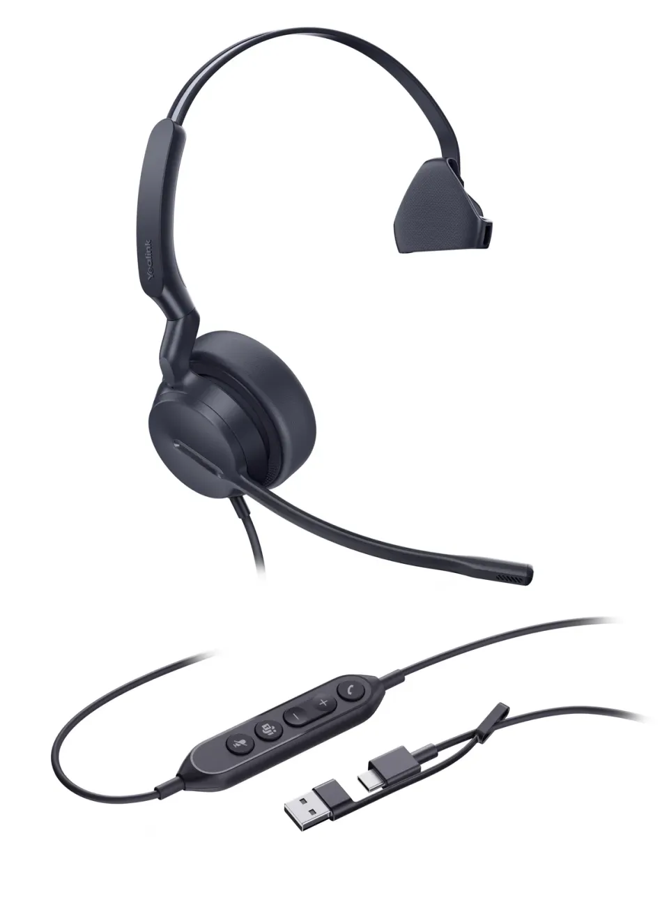 Yealink UH44 Mono Teams USB-C/A náhlavní souprava
