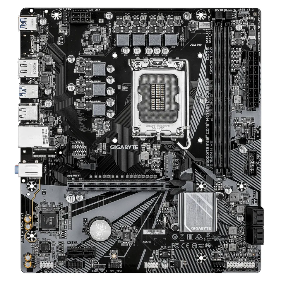 GIGABYTE B760M H V2/LGA 1700/mATX