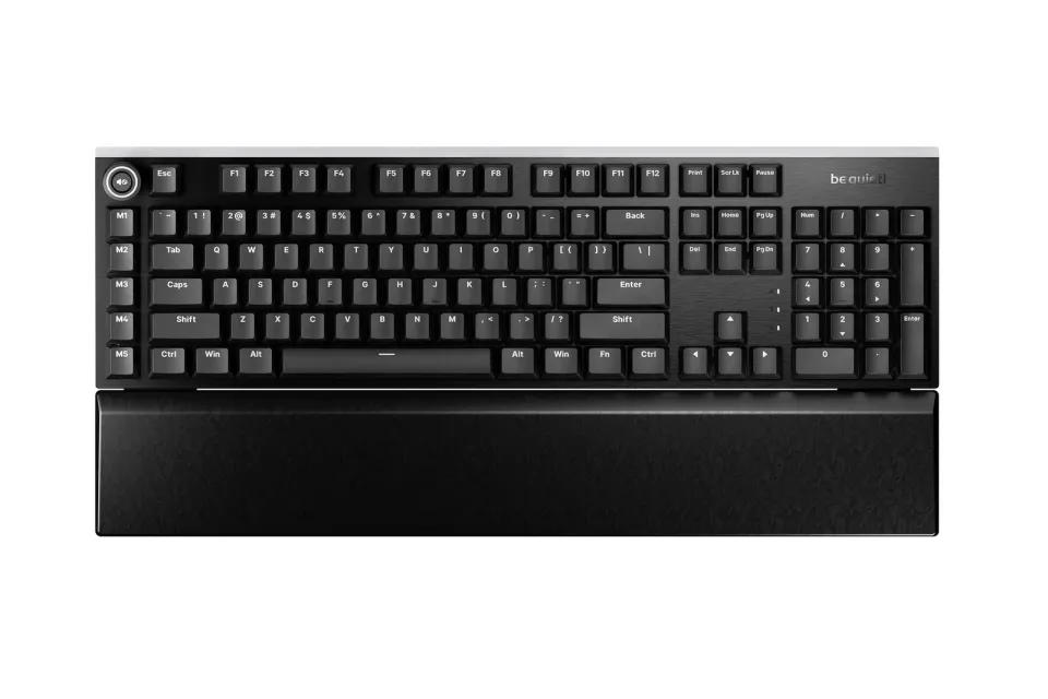 Be quiet! klávesnice LIGHT MOUNT Silent Tactile / tichá / ARGB i LED pásky / 5 funk. kláves / zřetelný stisk / US /černá