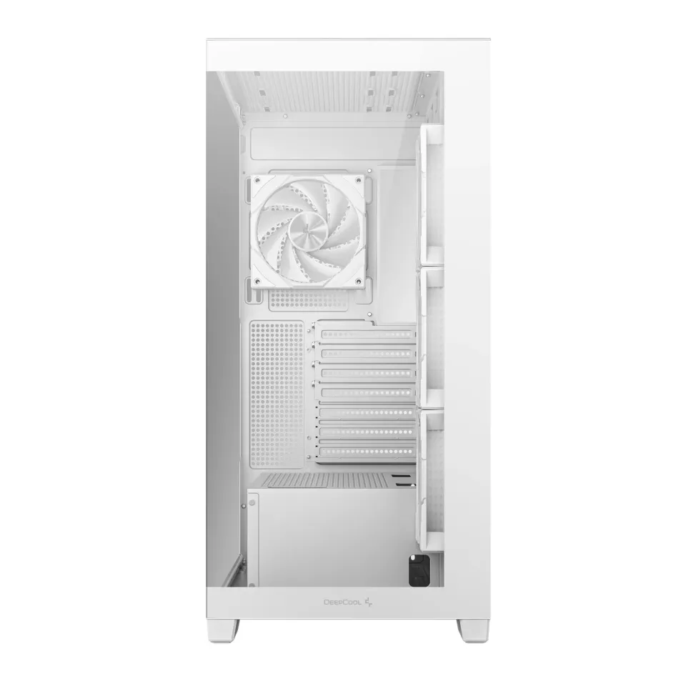 DEEPCOOL skříň CG580 4F / ATX / 4x120mm ARGB fans / 2xUSB 3.0 / panoramatická / tvrzené sklo / bílá