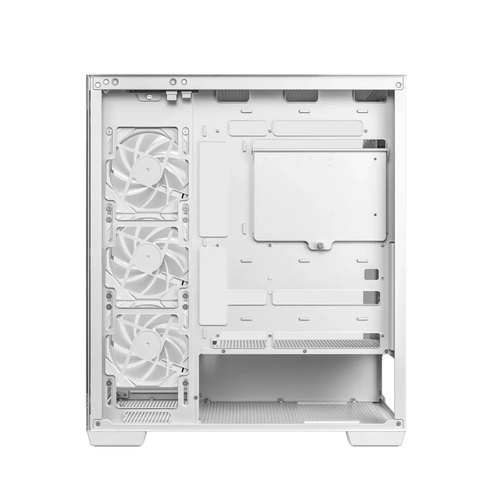 DEEPCOOL skříň CG580 4F / ATX / 4x120mm ARGB fans / 2xUSB 3.0 / panoramatická / tvrzené sklo / bílá
