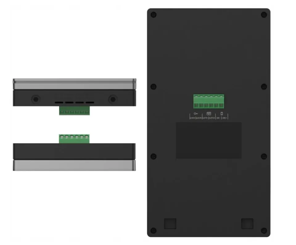 EZVIZ chytrý domácí interkom HP7 2-Entry Kit/ Wi-Fi/ 2048 x 1296/ 7" dotykový monitor/ 2x zvonek/ IP65/ černo-stířbrný