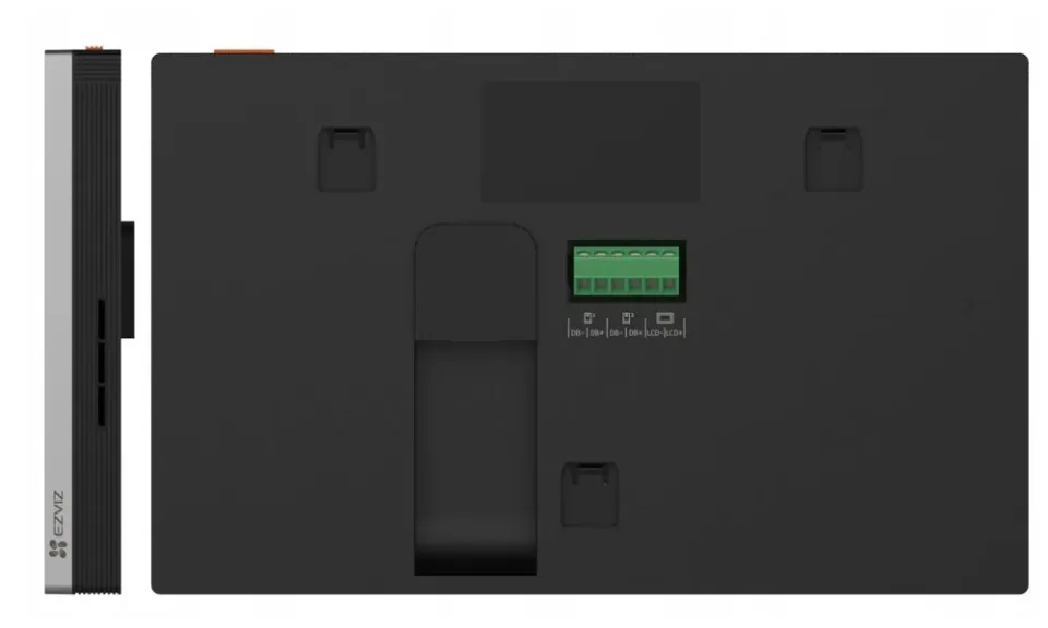 EZVIZ chytrý domácí interkom HP7 2-Entry Kit/ Wi-Fi/ 2048 x 1296/ 7" dotykový monitor/ 2x zvonek/ IP65/ černo-stířbrný