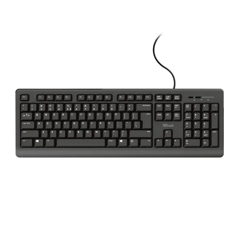 TRUST klávesnice PRIMO, membránová, USB, DE