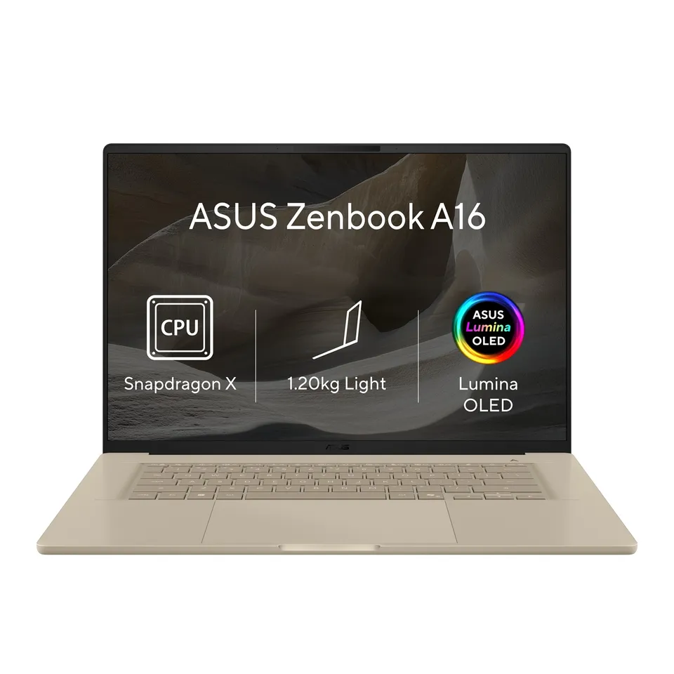 ASUS Zenbook A16/UX3607OA-OLED077W/SD-X2E-94-100/16"/2880x1800/48GB/512GB/Adreno/W11H/Brown/2R