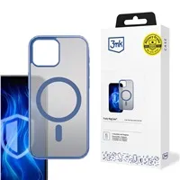 3mk ochranný kryt Frosty MagCase Blue pro Apple iPhone 15 Plus