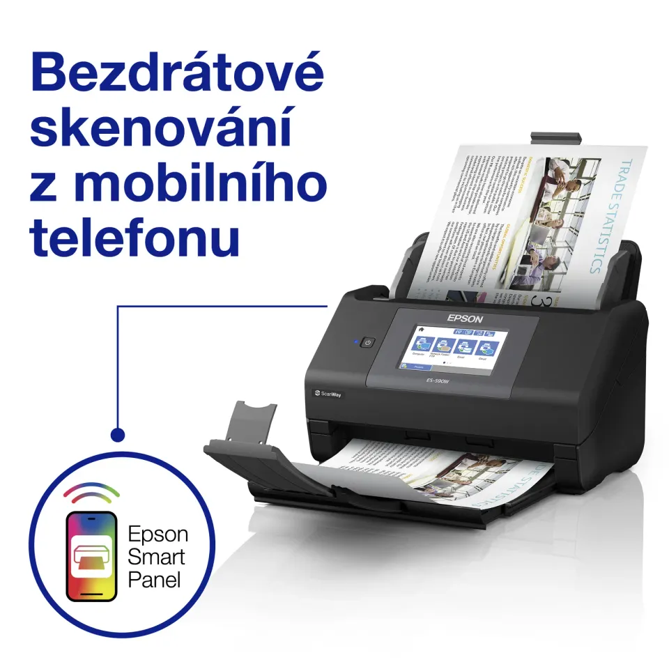 EPSON skener WorkForce ES-590W, A4, USB, Wi-Fi