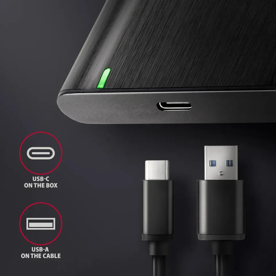 AXAGON EE25-A6C SuperSpeed USB 3.2 Gen 1 typ C, externí hliníkový box pro 2,5" S