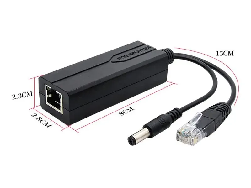 XtendLan XL-POES-12V1, PoE splitter 802.3af/at, 100Mb, stabilizovaných 12V/1.2A jack, přep. ochrana