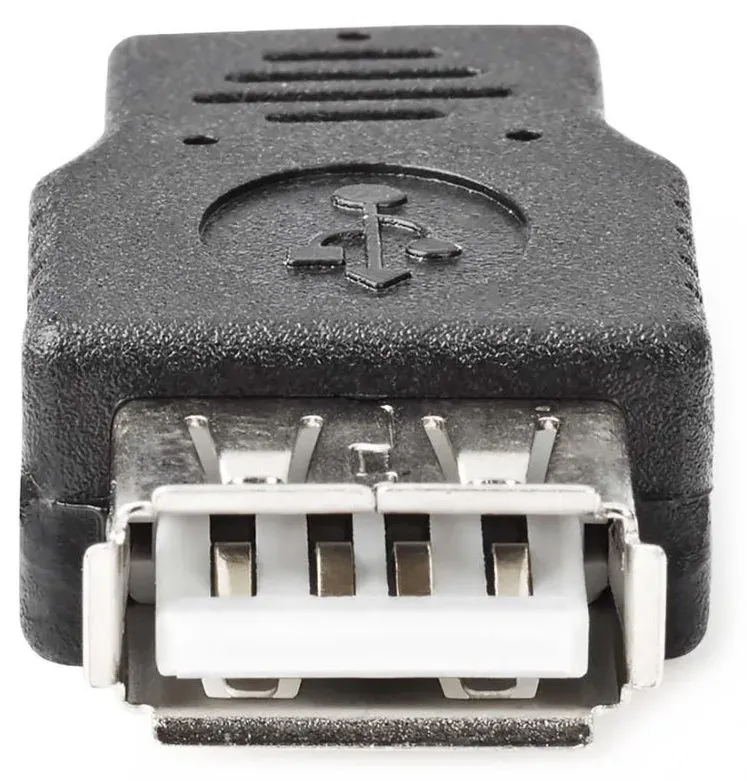 NEDIS redukce USB 2.0/ zástrčka USB micro B - zásuvka USB A/ černý/ blistr
