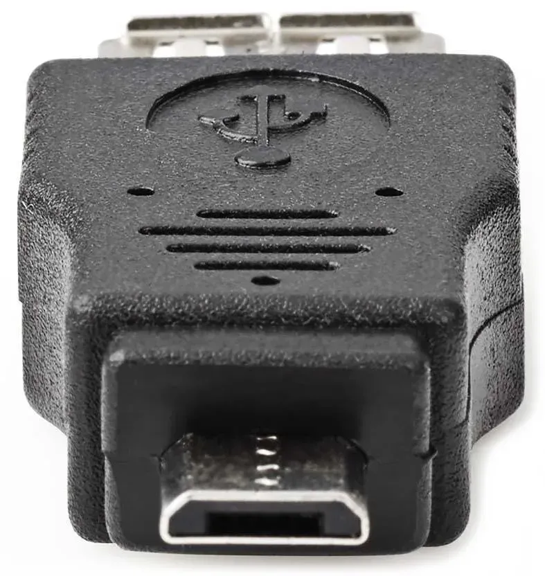 NEDIS redukce USB 2.0/ zástrčka USB micro B - zásuvka USB A/ černý/ blistr