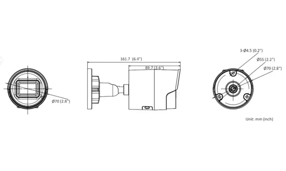 Hikvision DS-2CD2043G2-IU(2.8mm) - 4MPix IP Bullet kamera; IR 40m, mikrofon, IP67