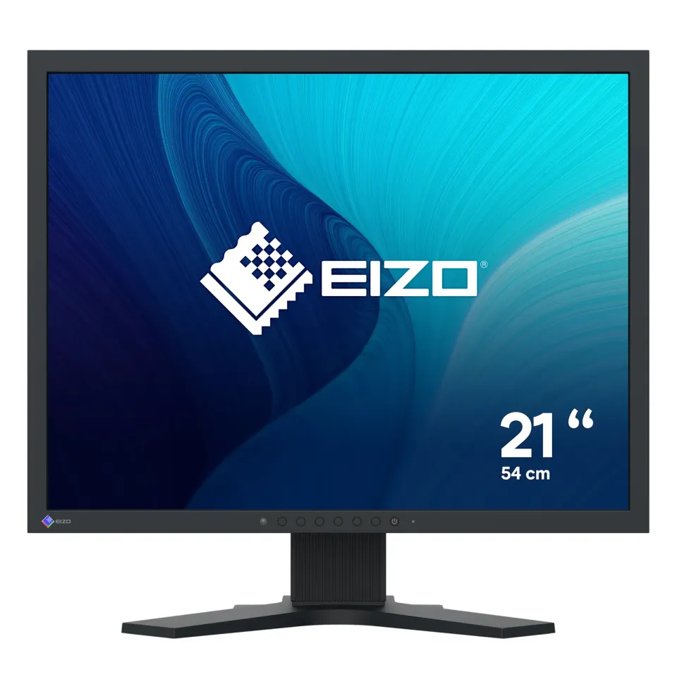EIZO 21,3" S2134-BK, IPS, 6ms, 1600x1200, 1800 : 1, 500 cd/m2, DP, DVI, D-Sub, č