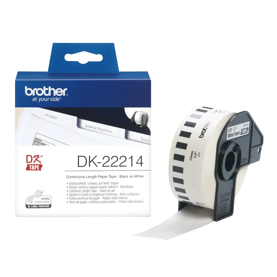 Brother - DK-22214 (papírová role 12mm x 30,48m)