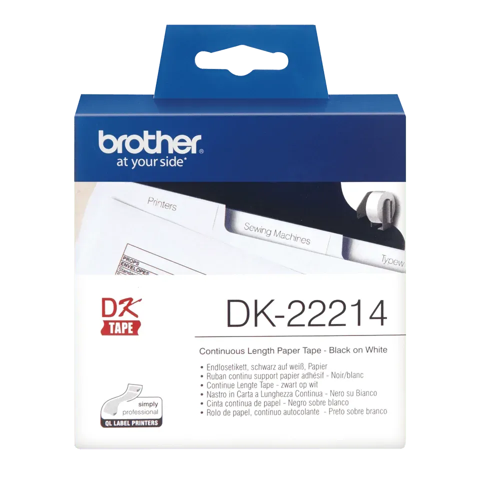 Brother - DK-22214 (papírová role 12mm x 30,48m)