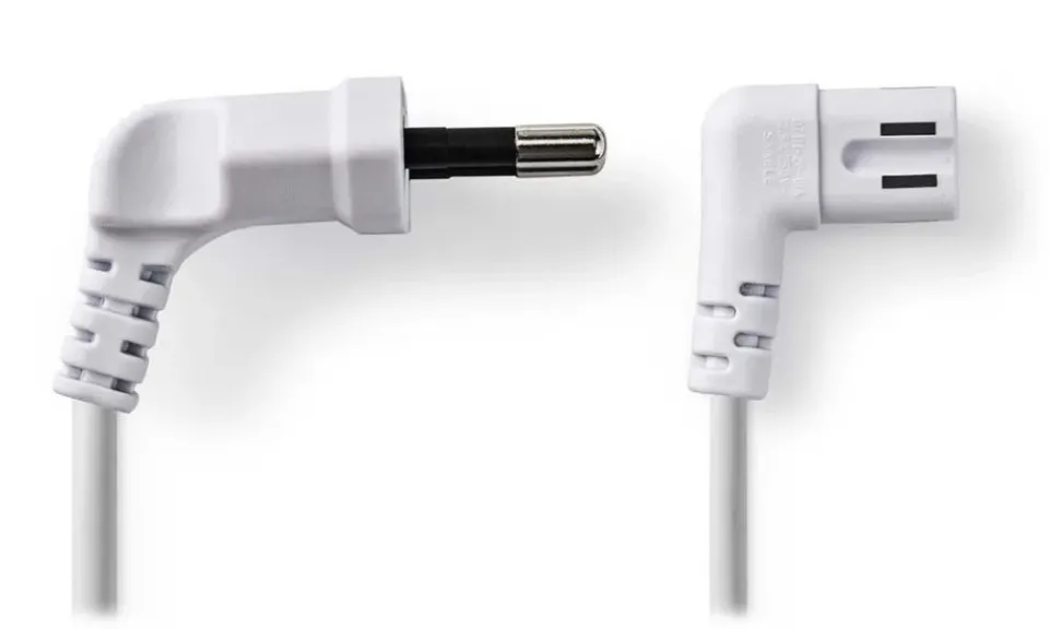 Nedis CEGL11055WT30 - Napájecí Kabel | Euro Zástrčka – IEC-320-C7 | 3 m | Úhlov