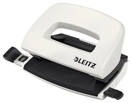 LEITZ Mini děrovačka NeXXt 5060, perleťová bílá