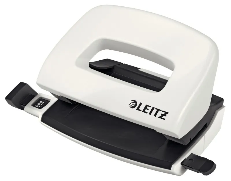 LEITZ Mini děrovačka NeXXt 5060, perleťová bílá