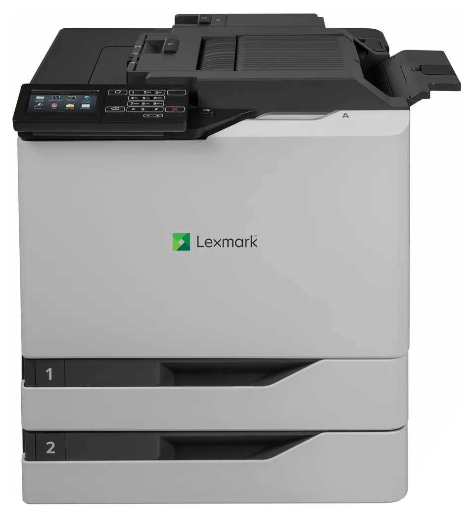 Lexmark CS820dtfe – barevná laserová tiskárna A4, 57 str./min, duplex, Gigabit Ethernet, dotykový displej, sešívačka, 1 200 listů