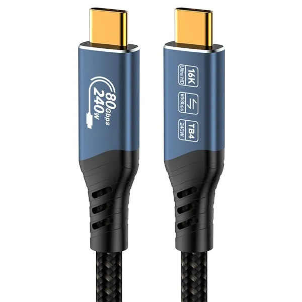 PremiumCord USB4 Version2.0 80Gbps 16K@60Hz 240W Thunderbolt 3 a 4 kabel 1,5m