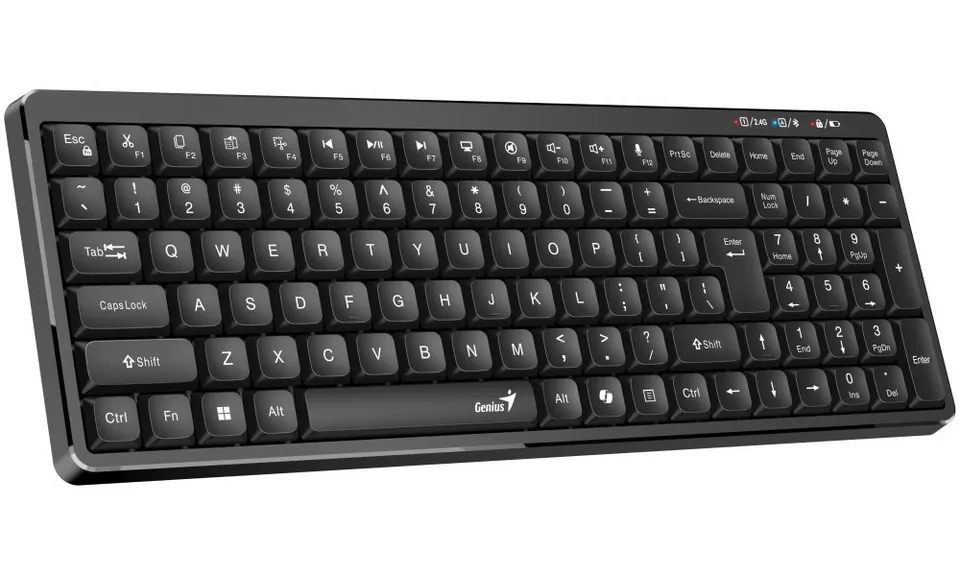 Genius LuxeMate Q7100BT,Klávesnice,bezdrátová,CZ+SK layout,retro klávesy,Copilot