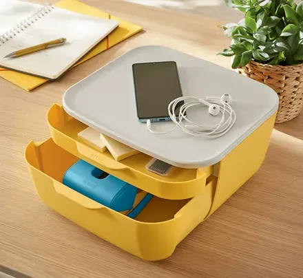 LEITZ Zásuvkový box Cosy, teplá žlutá
