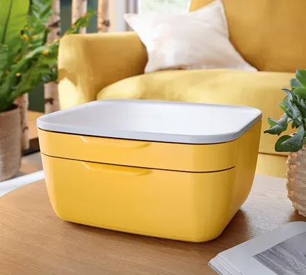 LEITZ Zásuvkový box Cosy, teplá žlutá