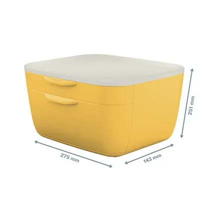 LEITZ Zásuvkový box Cosy, teplá žlutá