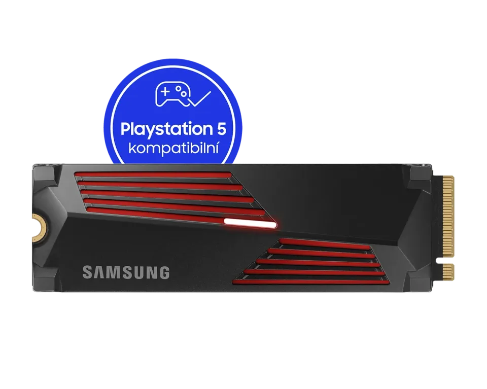SAMSUNG 990 PRO 4TB (s chladičem) PCIe 4.0 NVMe SSD M.2 PCIe 4.0 x4 NVMe 2.0 (čtení max. 7450MB/s, zápis max. 6900MB/s)