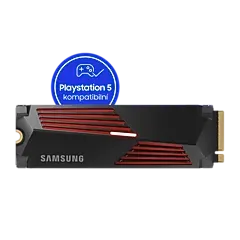 SAMSUNG 990 PRO 4TB (s chladičem) PCIe 4.0 NVMe SSD M.2 PCIe 4.0 x4 NVMe 2.0 (čtení max. 7450MB/s, zápis max. 6900MB/s)