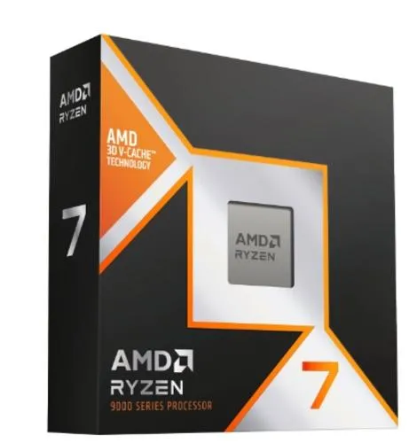 AMD cpu Ryzen 7 9850X3D AM5 Box (bez chladiče, 4.7GHz / 5.6GHz, 8+96MB cache, 120W, 8x jádro, 16x vlákno, grafika), Zen5 Granite Ridge AM5