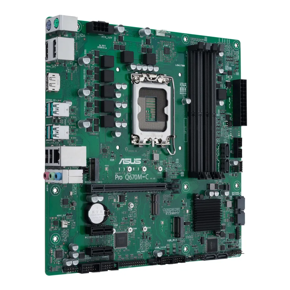ASUS MB Sc LGA1700 PRO Q670M-C-CSM, Intel Q670, 4xDDR5, 2xDP, 1xHDMI, mATX