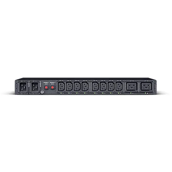 CyberPower Rack ATS PDU, Switched, 1U, vstup 2x IEC C20, výstup 8x IEC C13, 2x I