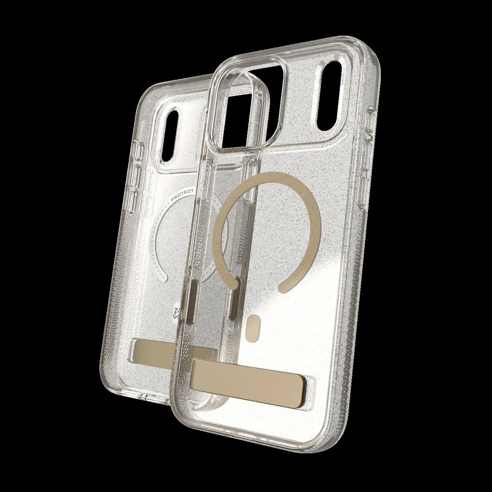 Case Milan Snap with Kickstand for Apple iPhone 18 Pro Max / 17 Pro Max - Glitter Gold