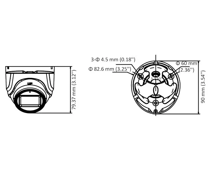 Hikvision DS-2CE76D0T-ITMFS(2.8mm) - 2MPix HDTVI Turret kamera; IR 30m, 4v1, IP67, mikrofon