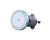 UGREEN magnetická bezdrátová nabíječka do auta MagFlow Qi2 25W, MagSafe, stříbrná