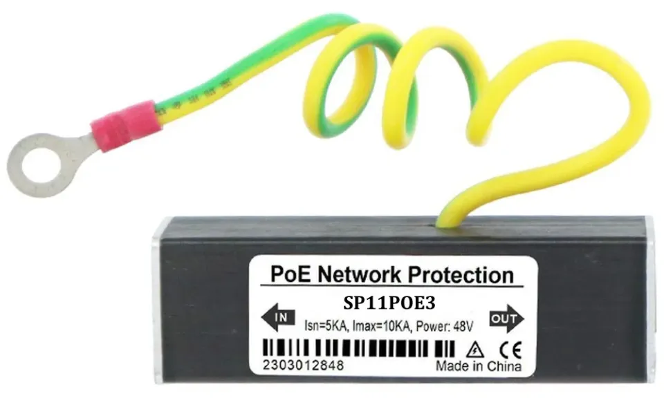 XtendLan Přepěťová ochrana UTP vedení s PoE, 100Mbit, zapojení End-span, 2x RJ-45
