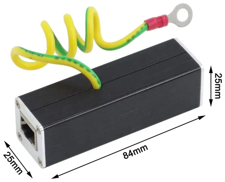XtendLan Přepěťová ochrana UTP vedení s PoE, 100Mbit, zapojení End-span, 2x RJ-45