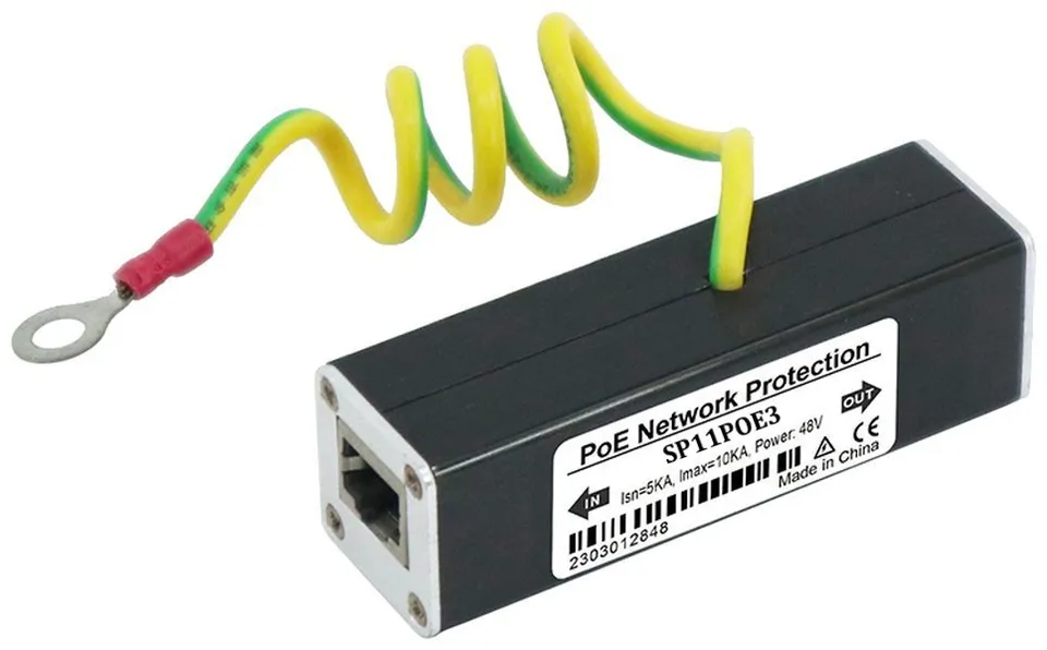 XtendLan Přepěťová ochrana UTP vedení s PoE, 100Mbit, zapojení End-span, 2x RJ-45
