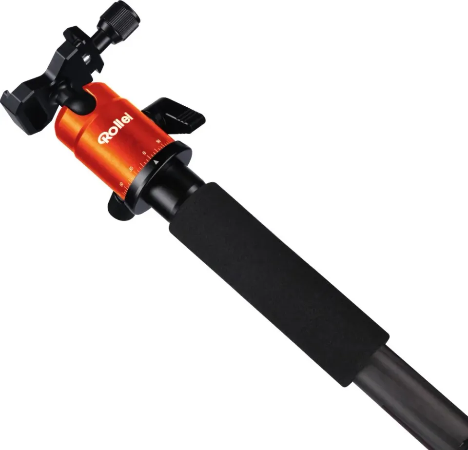 Rollei Stativ Compact Traveler No 1 Carbon/ Zátěž 8kg/ Vytažený 145 cm/ Karbon/ Oranžový