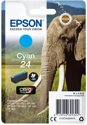 EPSON cartridge T2422 cyan (slon)