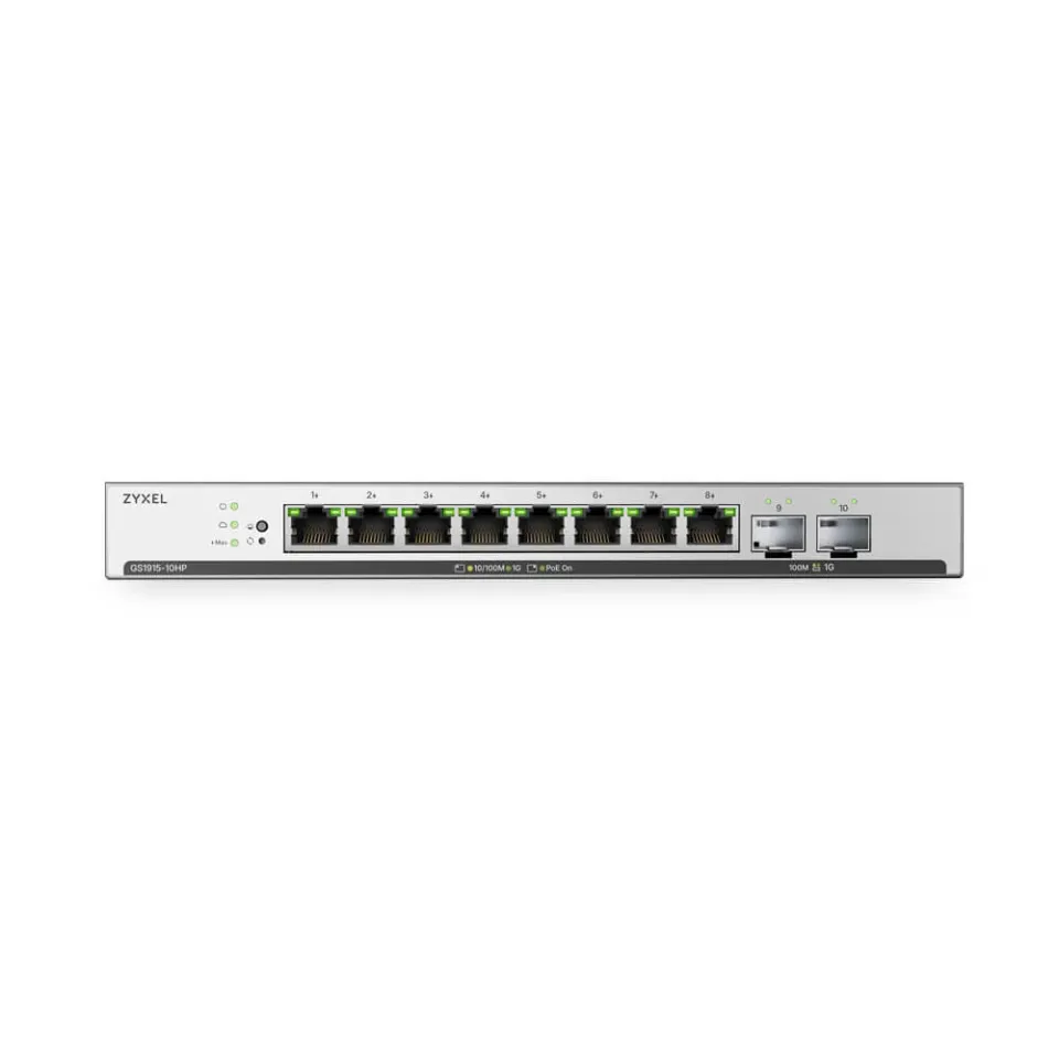 ZYXEL GS1915-10HPv2, 10 Ports, 8x GbE PoE