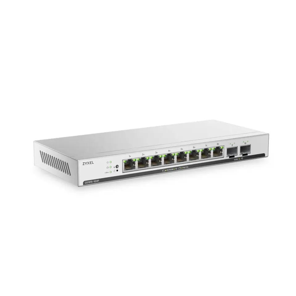 ZYXEL GS1915-10HPv2, 10 Ports, 8x GbE PoE
