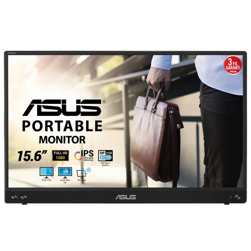 ASUS ZenScreen/MB16ACV/15,6"/IPS/FHD/60Hz/5ms/Black/3R