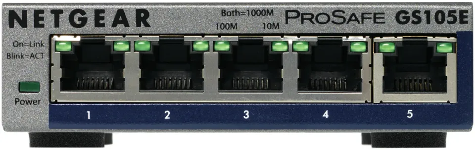 NETGEAR 5xGb Plus Switch,web monit.GS105E