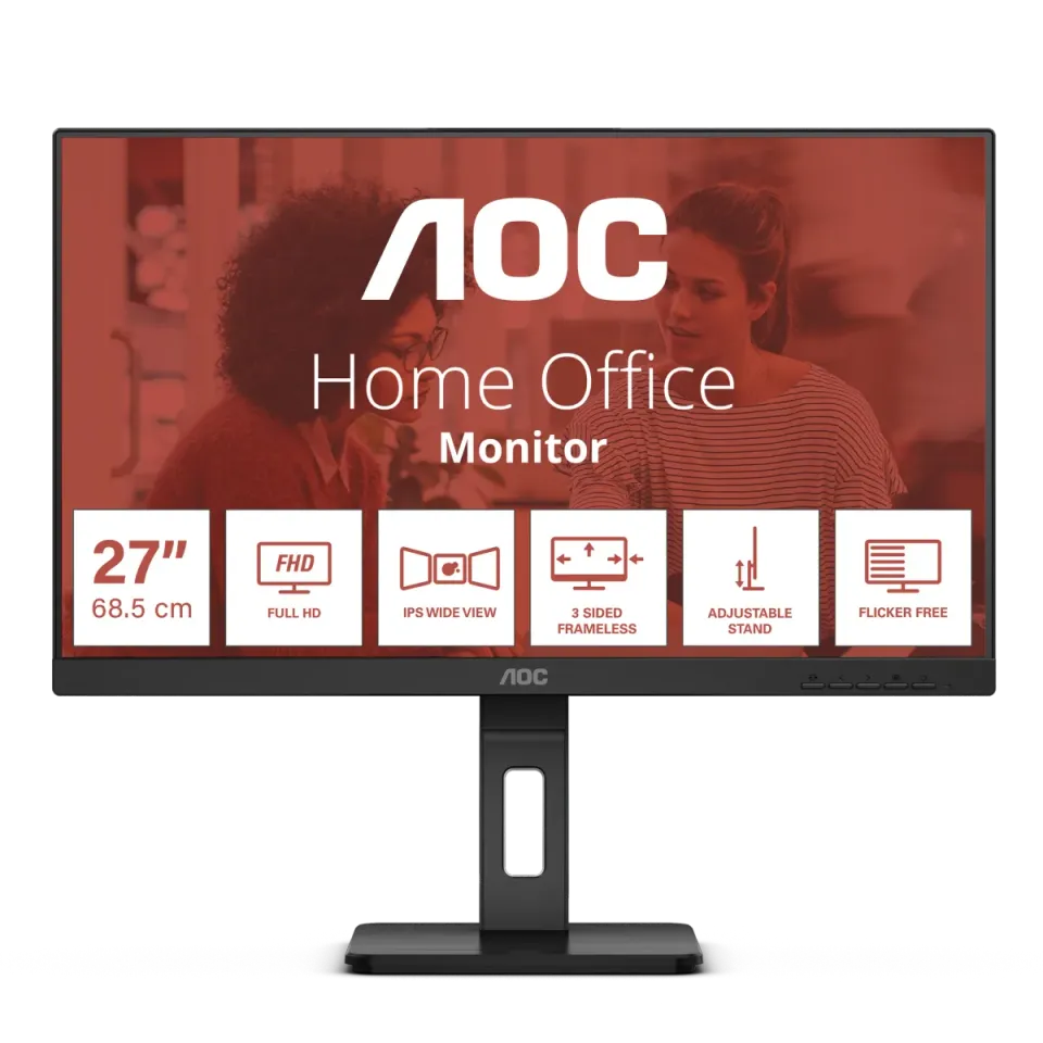 AOC LCD 27E3QAF 27" VA/1920x1080@75Hz/4ms/300cd/VGA/HDMI/DP/Repro/Pivot/VESA
