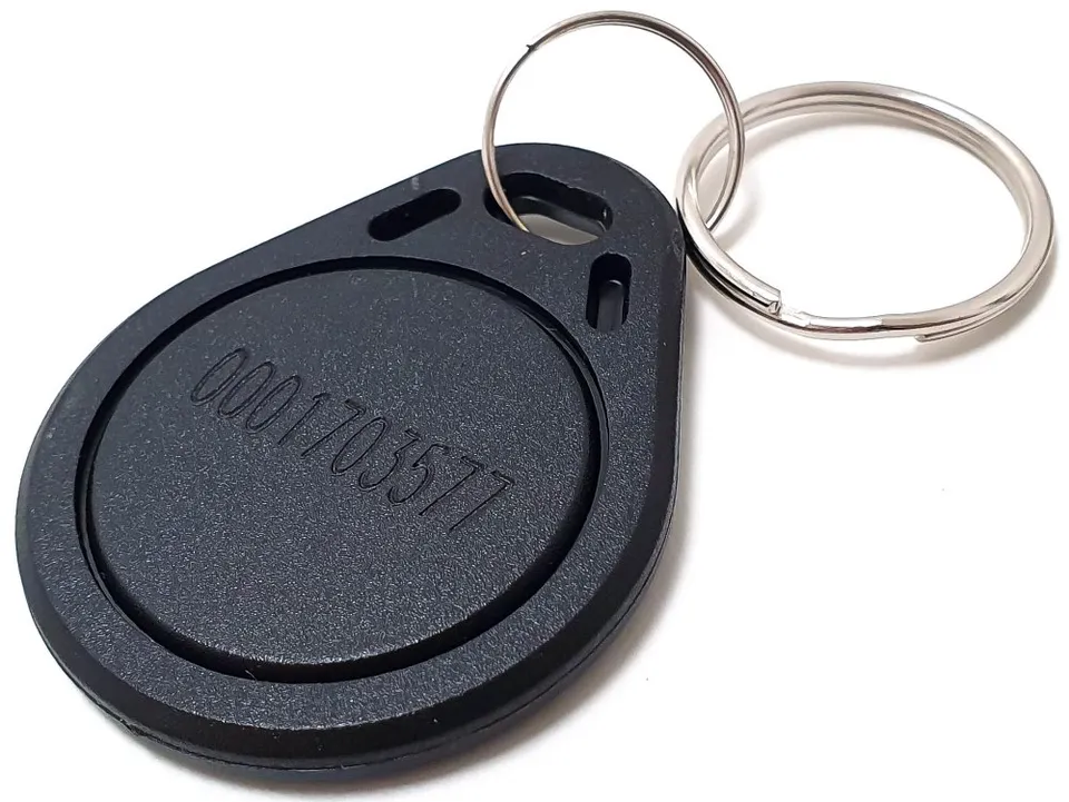 XtendLan Identifikační klíčenka k dveřním stanicím, RFID 125kHz - s číslem - black