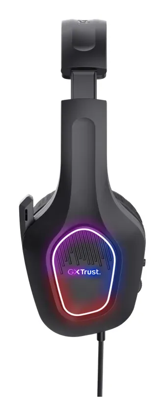 TRUST Herní sluchátka GXT 416 ZIROX, LED, USB, 3.5mm Jack, černá